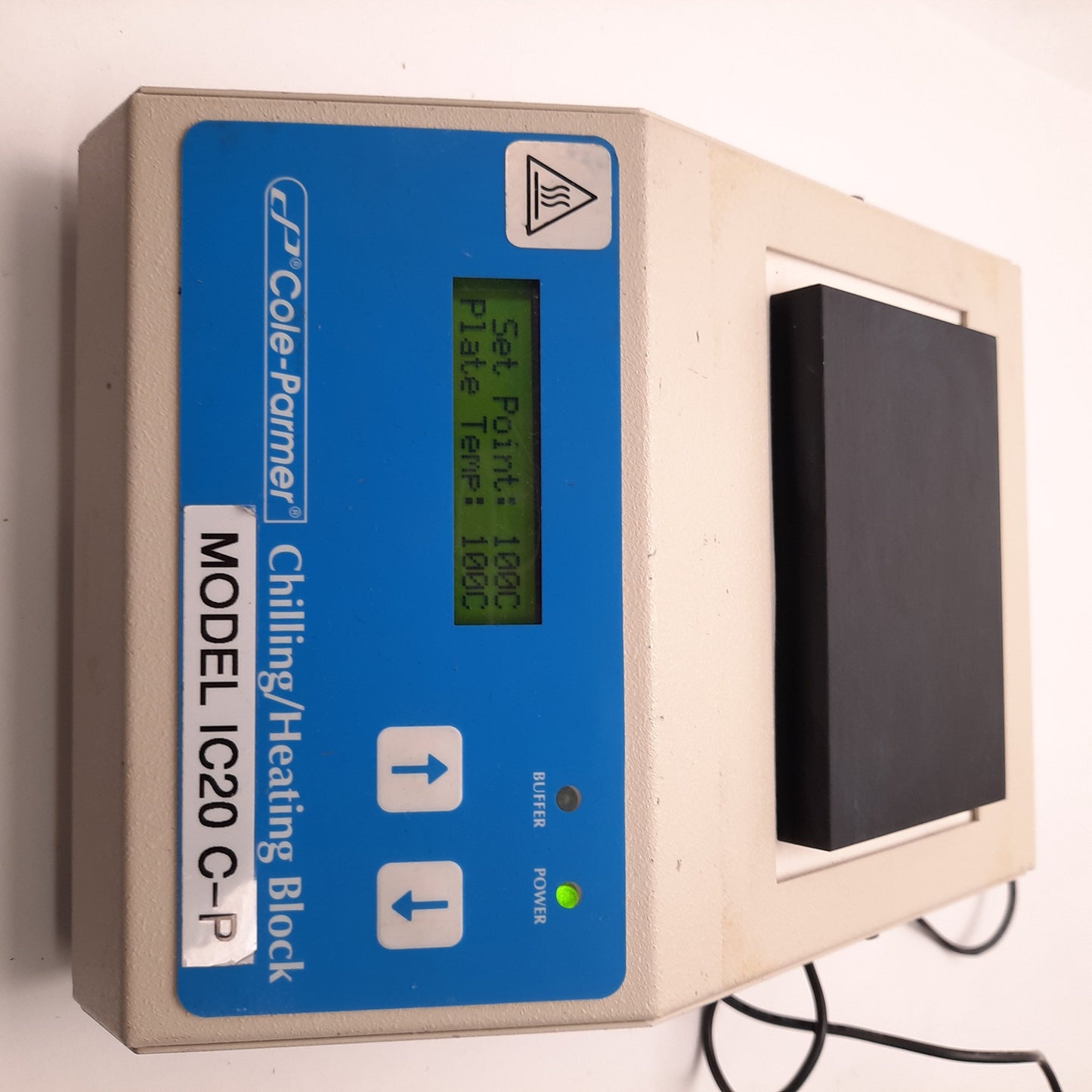 Used Cole Parmer IC20-C-P Benchtop Chilling/Heating Block -10 to 100C,4-3/8" x 2-7/8"