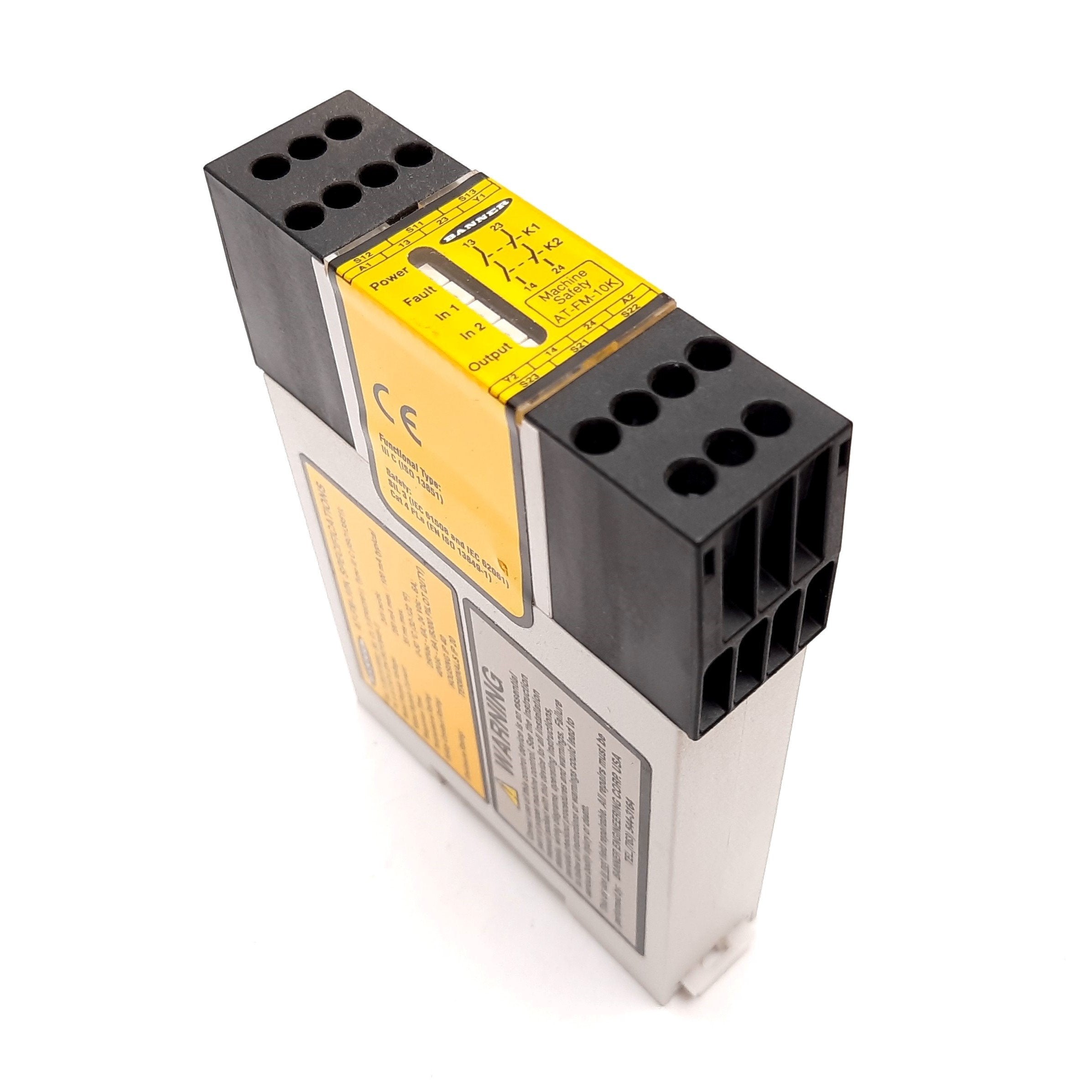 Banner AT-FM-10K Safety Relay Duo-Touch Two-Hand Control Module, 2-NO ...
