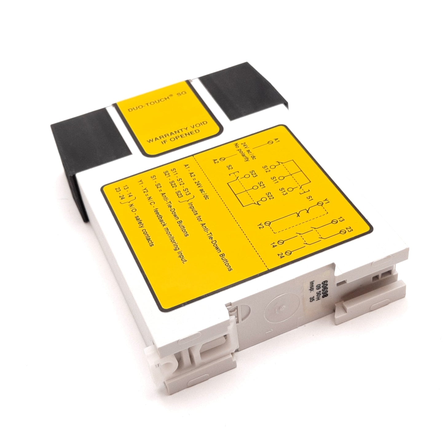 Used Banner AT-FM-10K Safety Relay Duo-Touch Two-Hand Control Module, 2-NO, 24VAC/DC