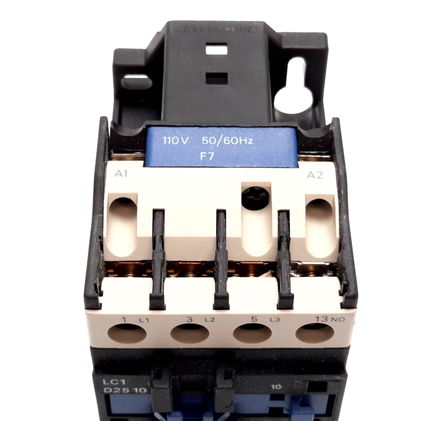 Used Telemecanique LC1D2510 Contactor, 3-Pole 1x N/O Aux, Coil: 110VAC, 600VAC 40A