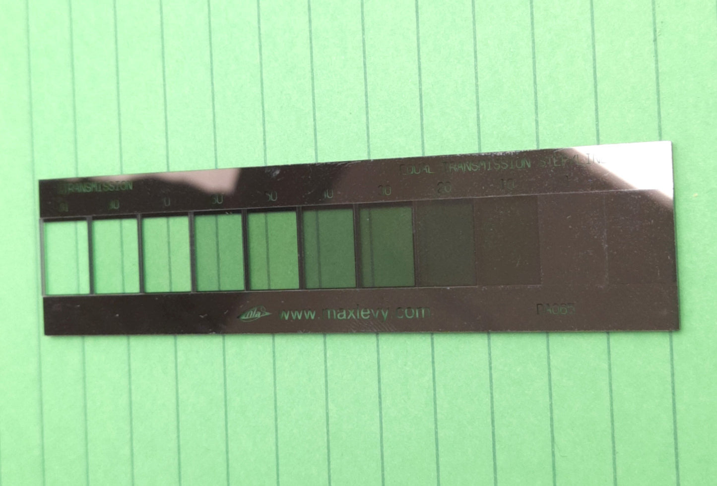 Used Max Levy Autograph DA065 Target Grey-Scale EQ Trans OD 0.4 - 3.0 / 0.1-90%
