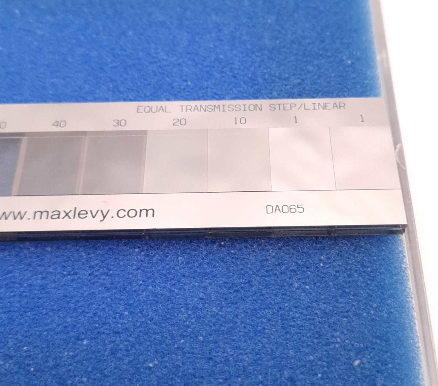 Used Max Levy Autograph DA065 Target Grey-Scale EQ Trans OD 0.4 - 3.0 / 0.1-90%