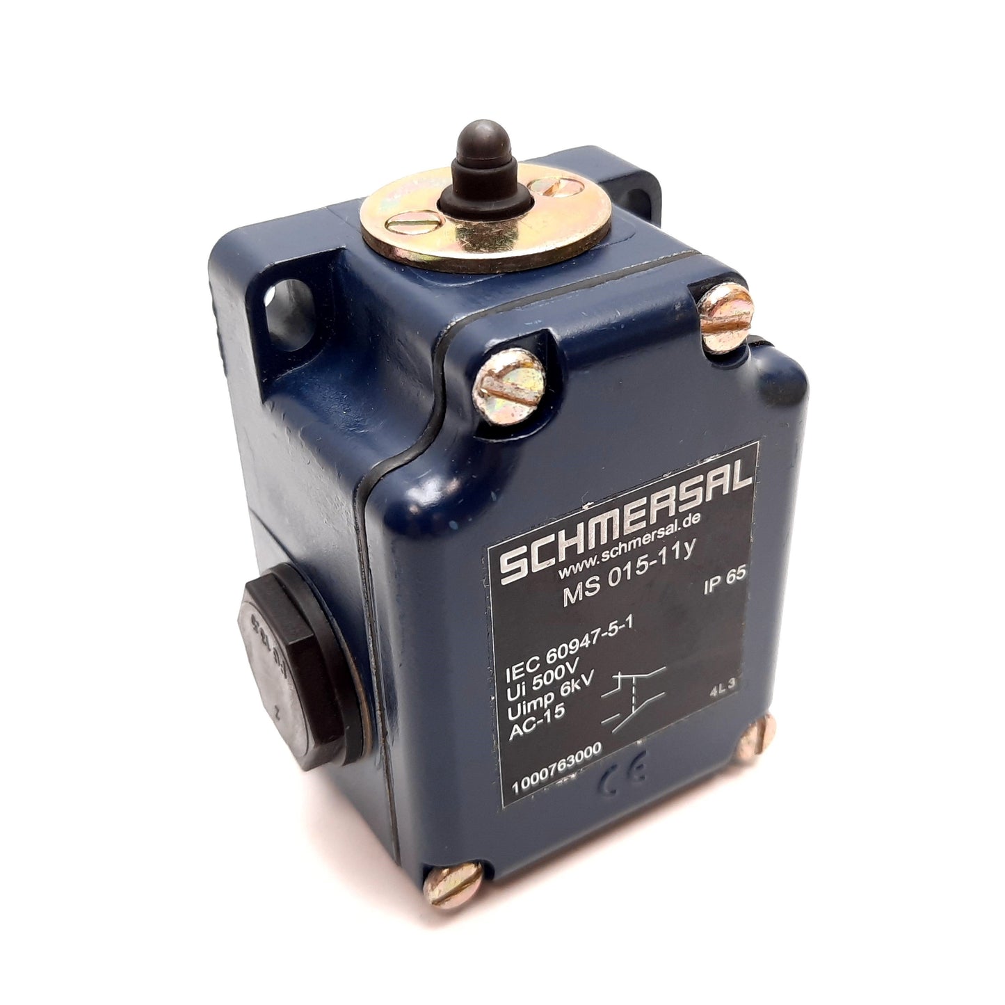 New – Open box Schmersal MS015-11Y Heavy Duty Limit Switch, 1x N/O and 1x N/C, Rating: 500V