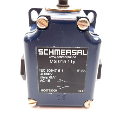 New – Open box Schmersal MS015-11Y Heavy Duty Limit Switch, 1x N/O and 1x N/C, Rating: 500V