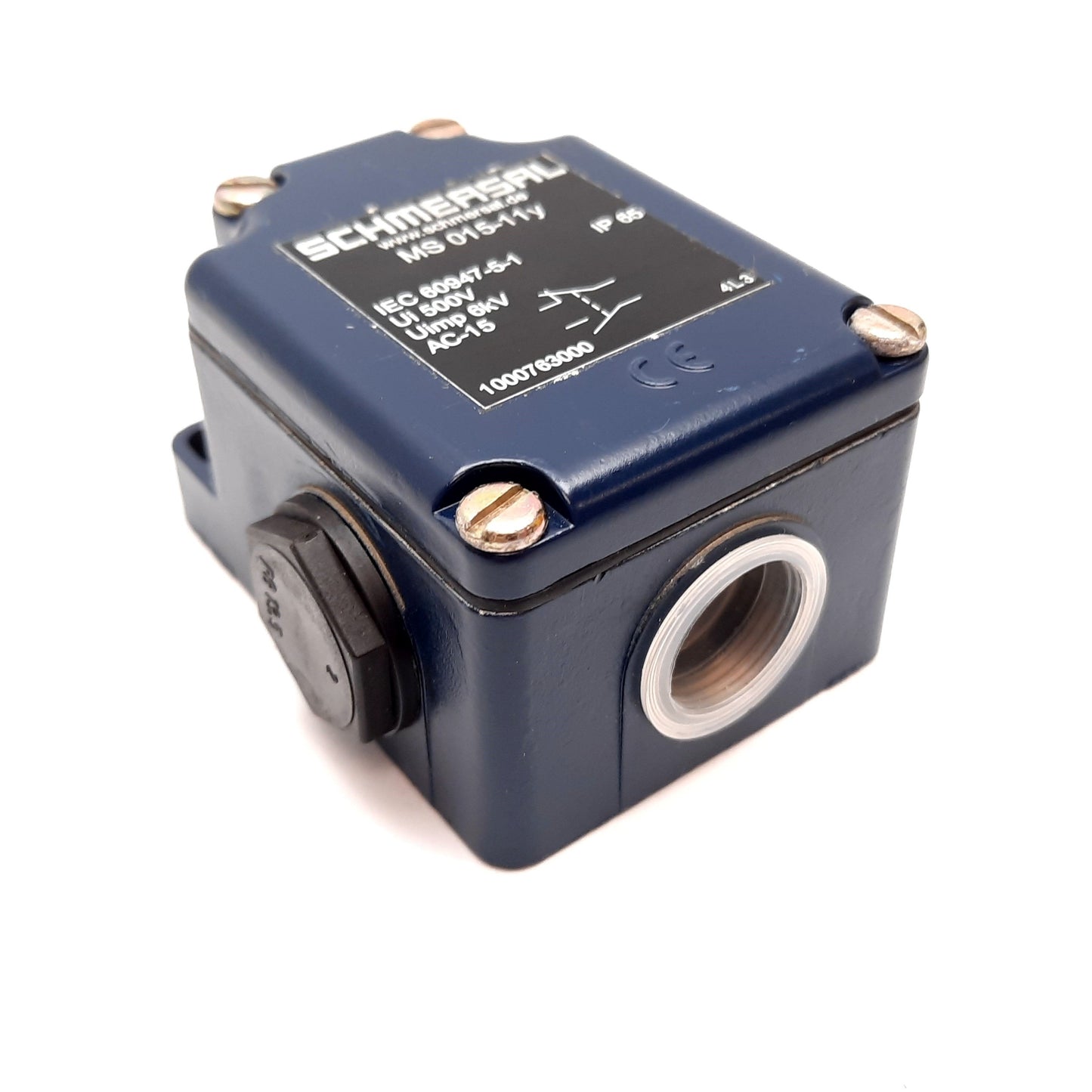 New – Open box Schmersal MS015-11Y Heavy Duty Limit Switch, 1x N/O and 1x N/C, Rating: 500V
