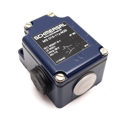 New – Open box Schmersal MS015-11Y-M20 Heavy Duty Limit Switch, 1x N/O and 1x N/C, Rating: 500V