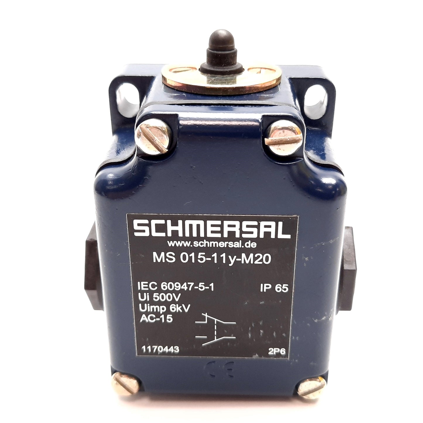 New – Open box Schmersal MS015-11Y-M20 Heavy Duty Limit Switch, 1x N/O and 1x N/C, Rating: 500V