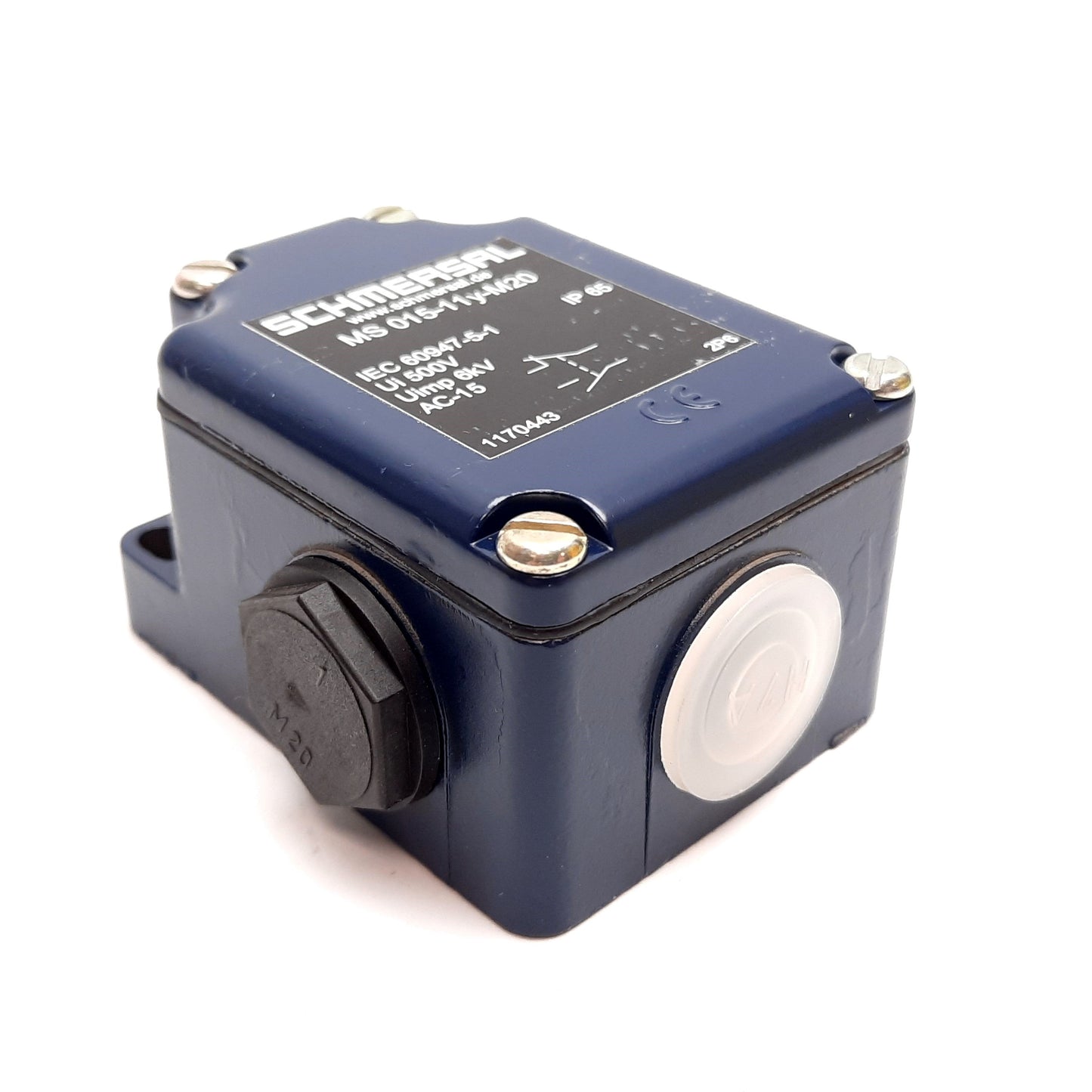 New – Open box Schmersal MS015-11Y-M20 Heavy Duty Limit Switch, 1x N/O and 1x N/C, Rating: 500V