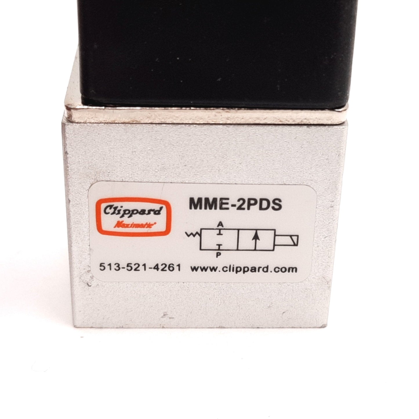 Used Clippard MME-2PDS Maximatic 2-Way Solenoid Valve, 24VDC, 0-115psig, 1/8" NPT