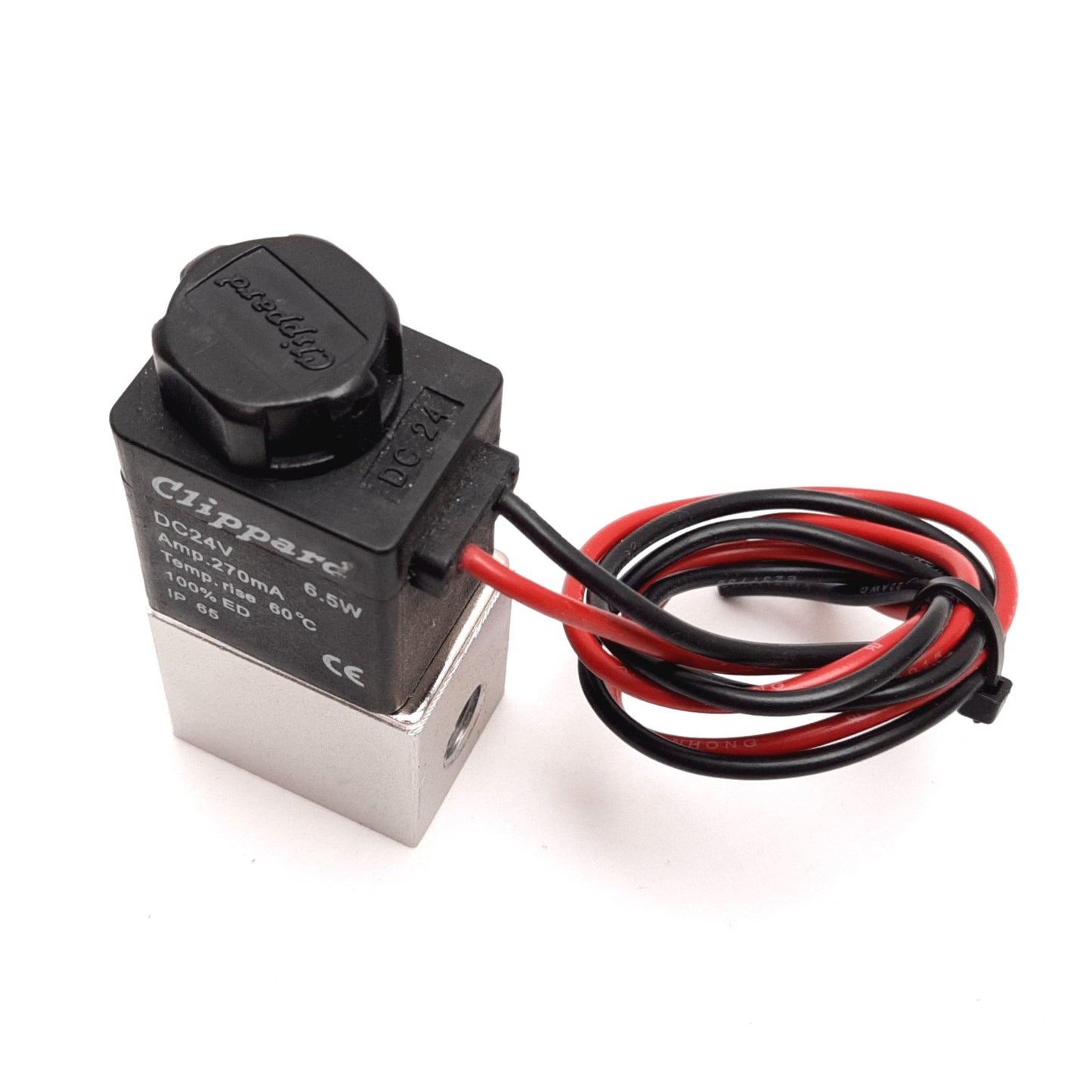 Used Clippard MME-2PDS Maximatic 2-Way Solenoid Valve, 24VDC, 0-115psig, 1/8" NPT