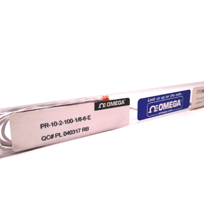 New Omega PR-10-2-100-1/8-6-E RTD Probe, 6" Length 0.125" Diam. Probe, 3 Wire