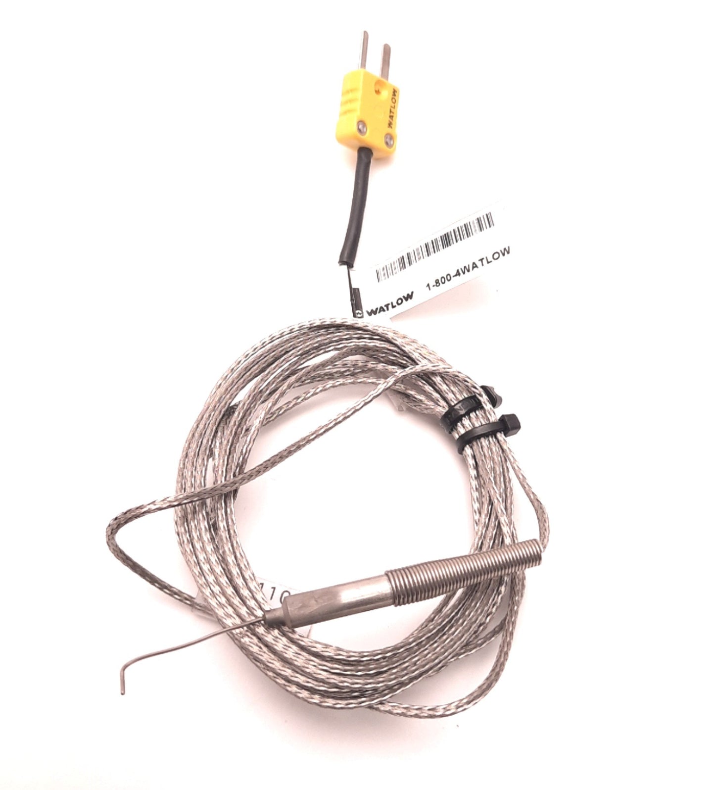 Used Watlow AFCJ0FA014UK10H Type K Thermocouple 0.032" Dia, 1000F° Potting
