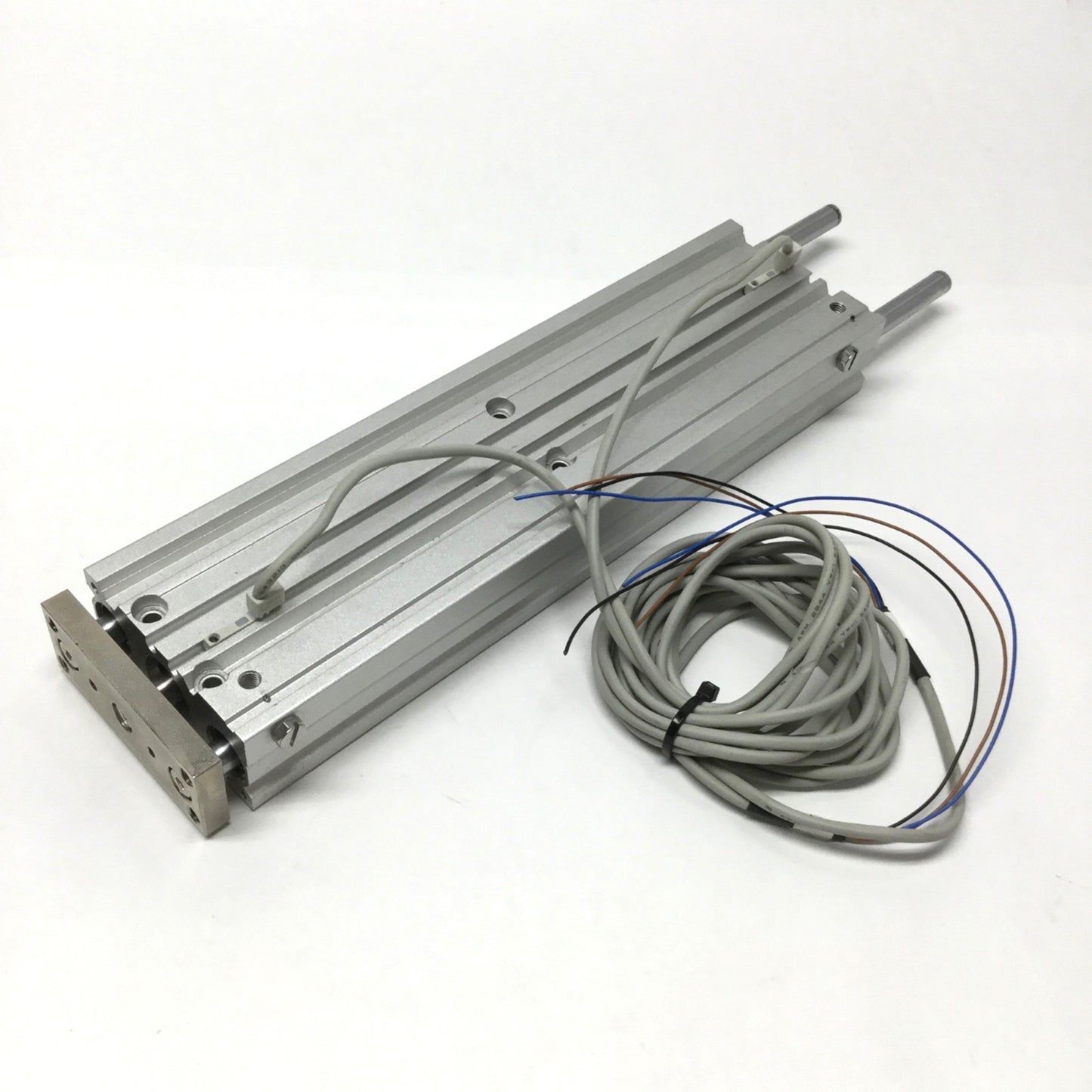Used SMC MGPL16-200Z Compact Ball Guide Cylinder 16mm Bore, 200mm Stroke w/Switches