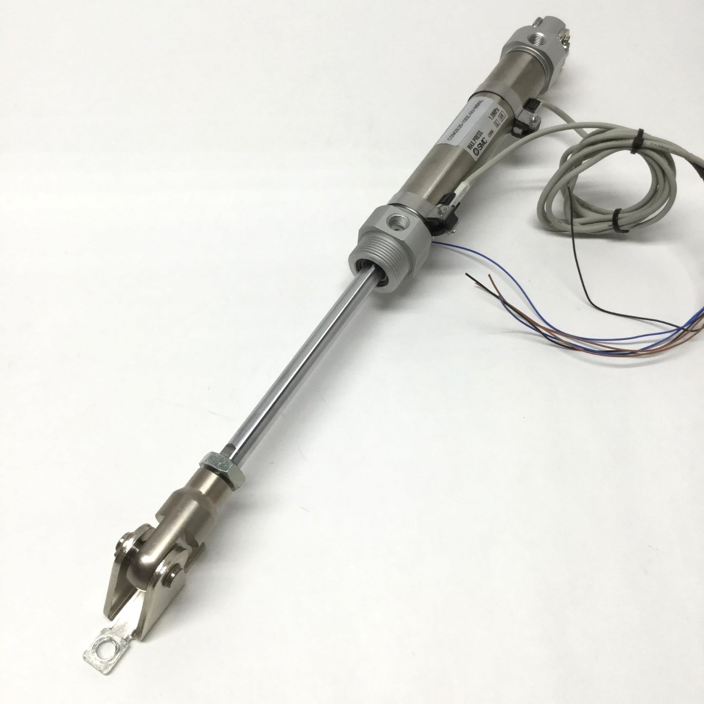Used SMC CDM2E25-100Z-M9NL Air Cylinder 25mm Bore, 100mm Stroke w/Auto Switches