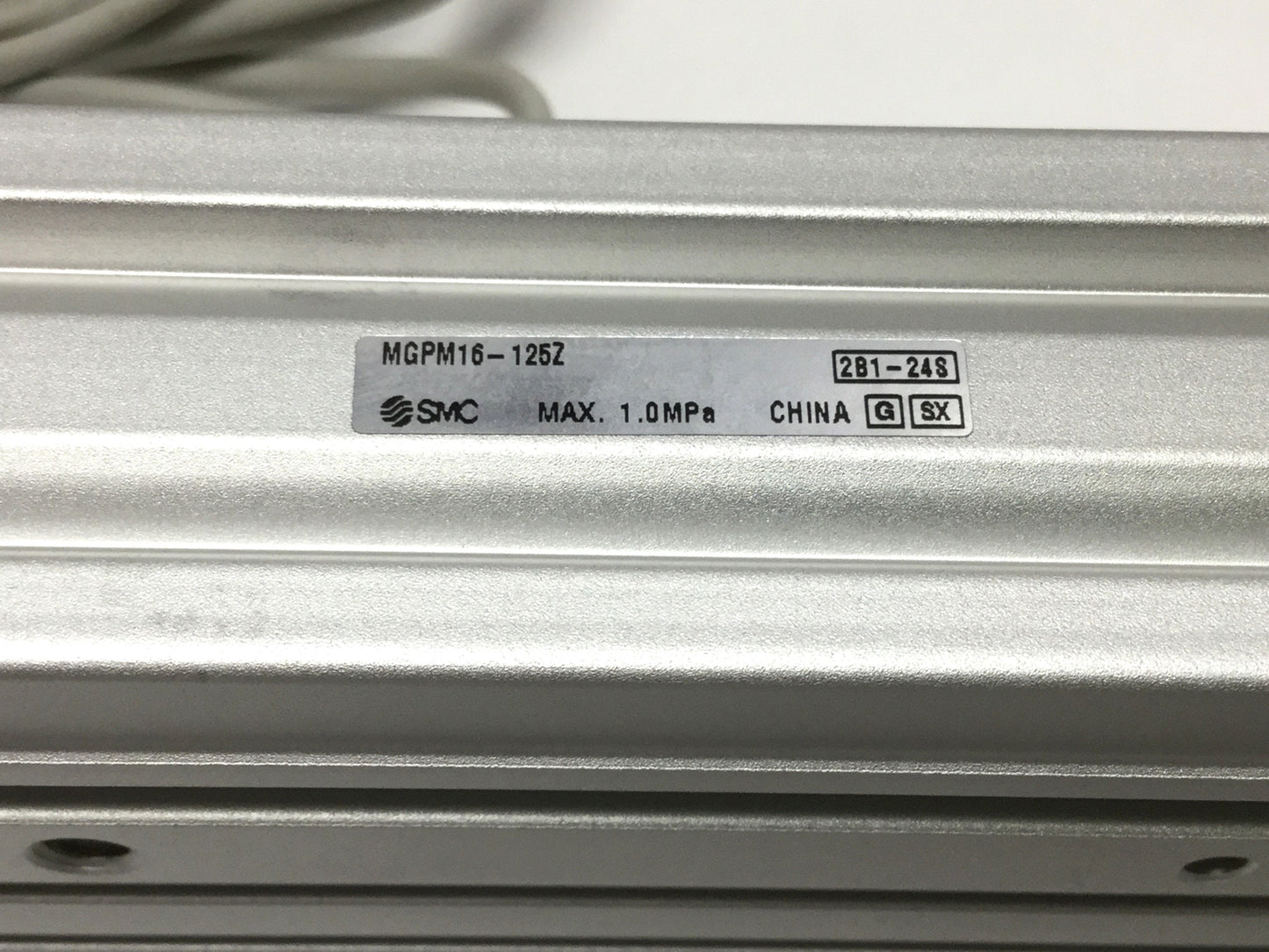 Used SMC MGPM16-125Z Compact Guide Cylinder 16mm Bore, 125mm Stroke w/Auto Switches