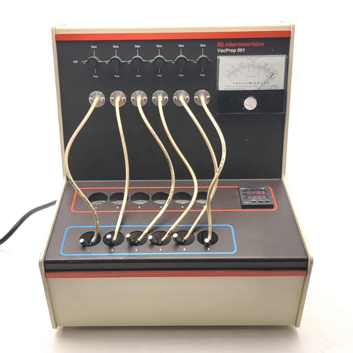 Used Micromeritics VACPREP 061 LB Sample Degasser 6-Station, 100-240VAC