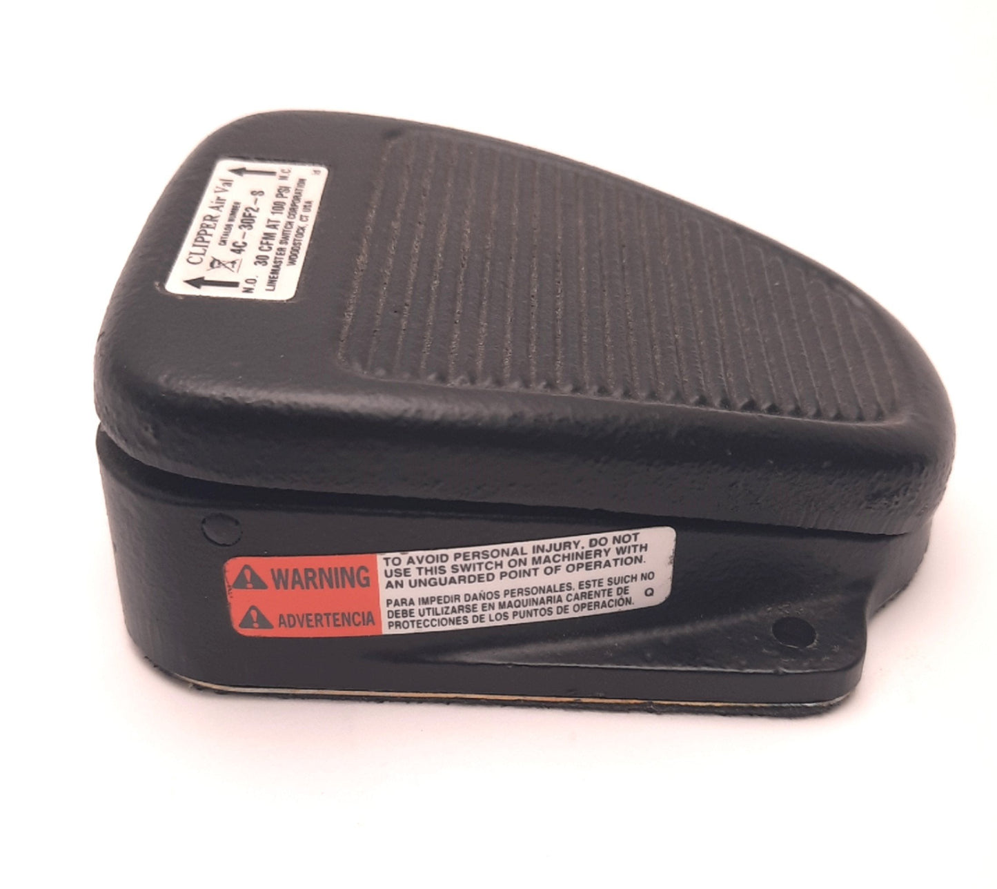 Used Linemaster 4C-30F2-S Clipper Air Val Foot Switch, Pedal Only, N.O./N.C.