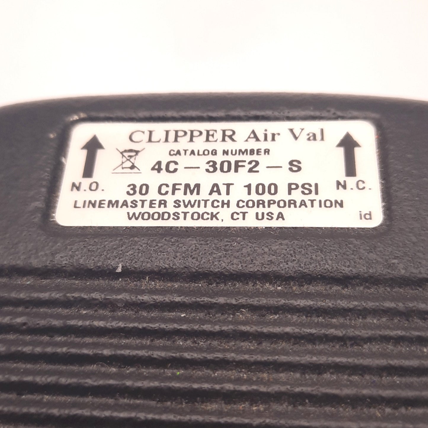 Used Linemaster 4C-30F2-S Clipper Air Val Foot Switch, Pedal Only, N.O./N.C.