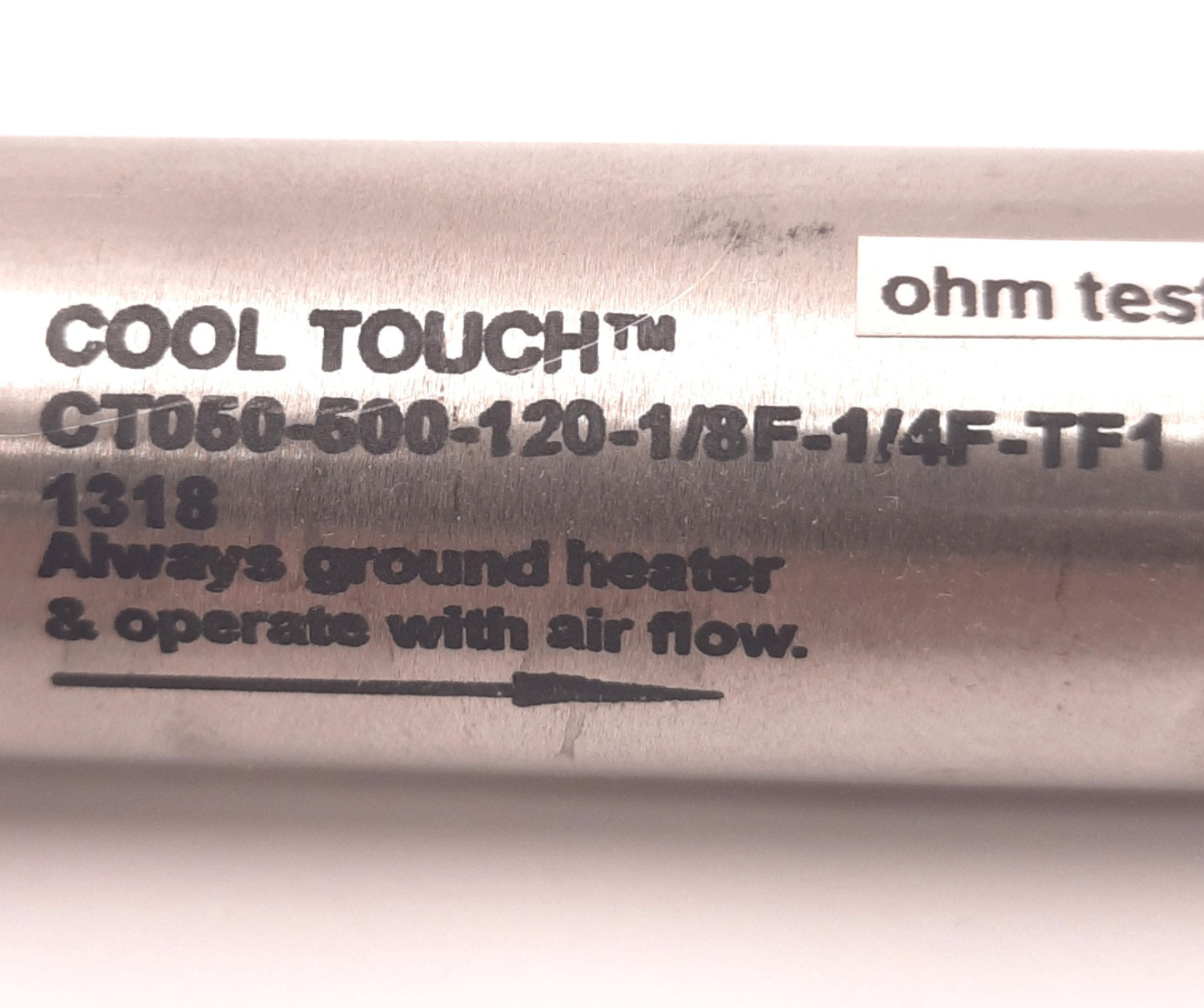 Used Farnam CT050-500-120-1/8F-1/4F-TF1 Cool Touch Air Heater 500W 120v 1/8 & 1/4 NPT