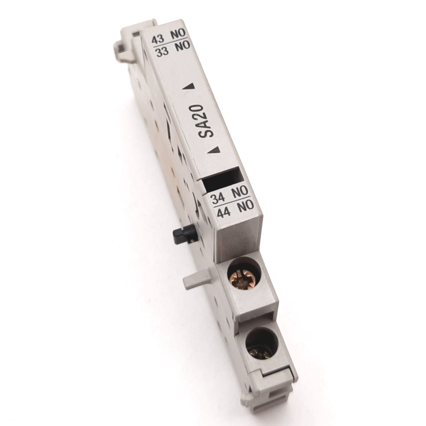 Used Allen Bradley 140M-C-A Auxiliary Contact Block, 2-Pole N/O, Rating: 10A 690V