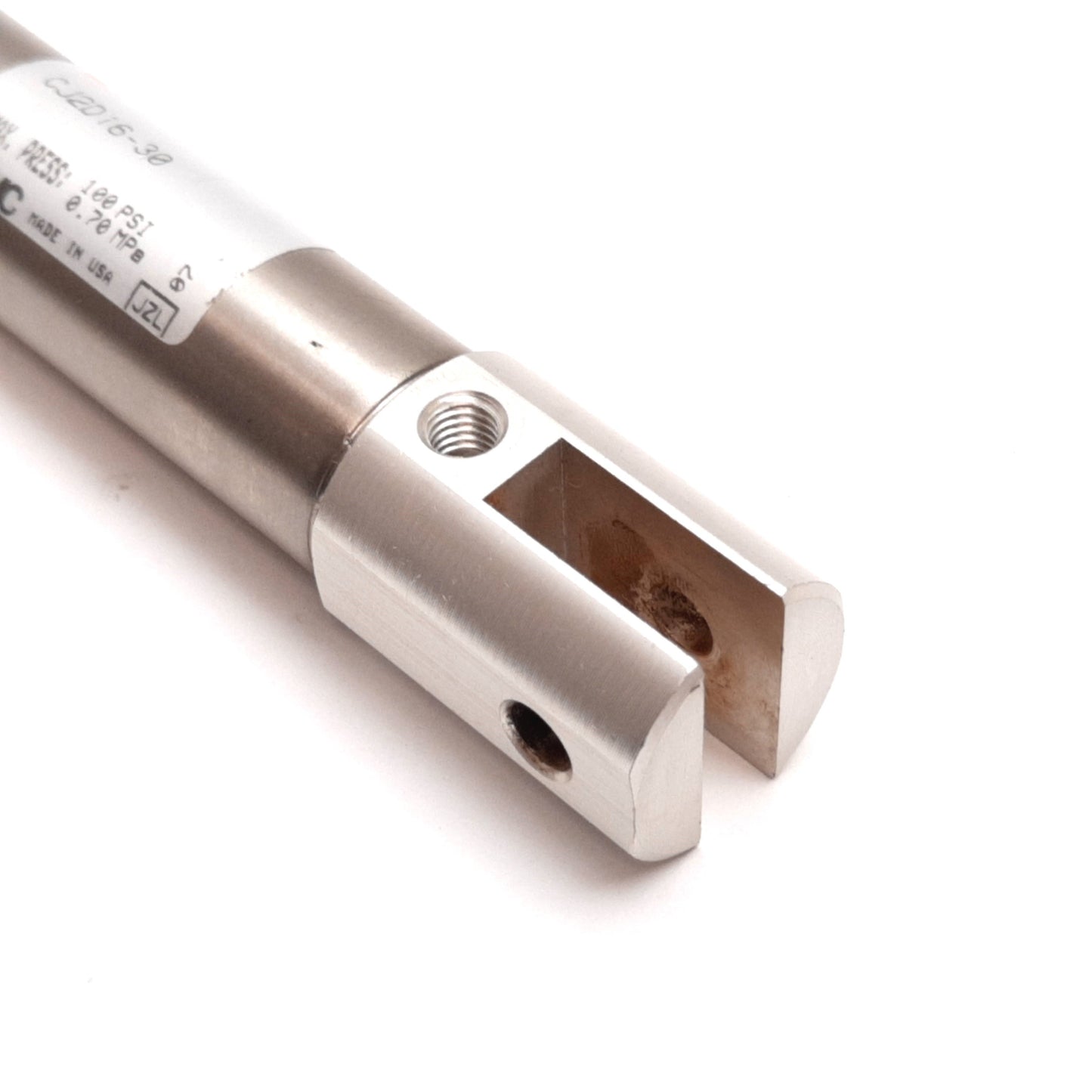 Used SMC CJ2D16-30 Pneumatic Cylinder, Bore: 16mm, Stroke: 30mm, 0.7MPa, M5x0.8