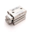 Used SMC CDQMB16-15 Compact Cylinder, Bore: 16mm, Stroke: 15mm, 1.0MPa, M5x0.8