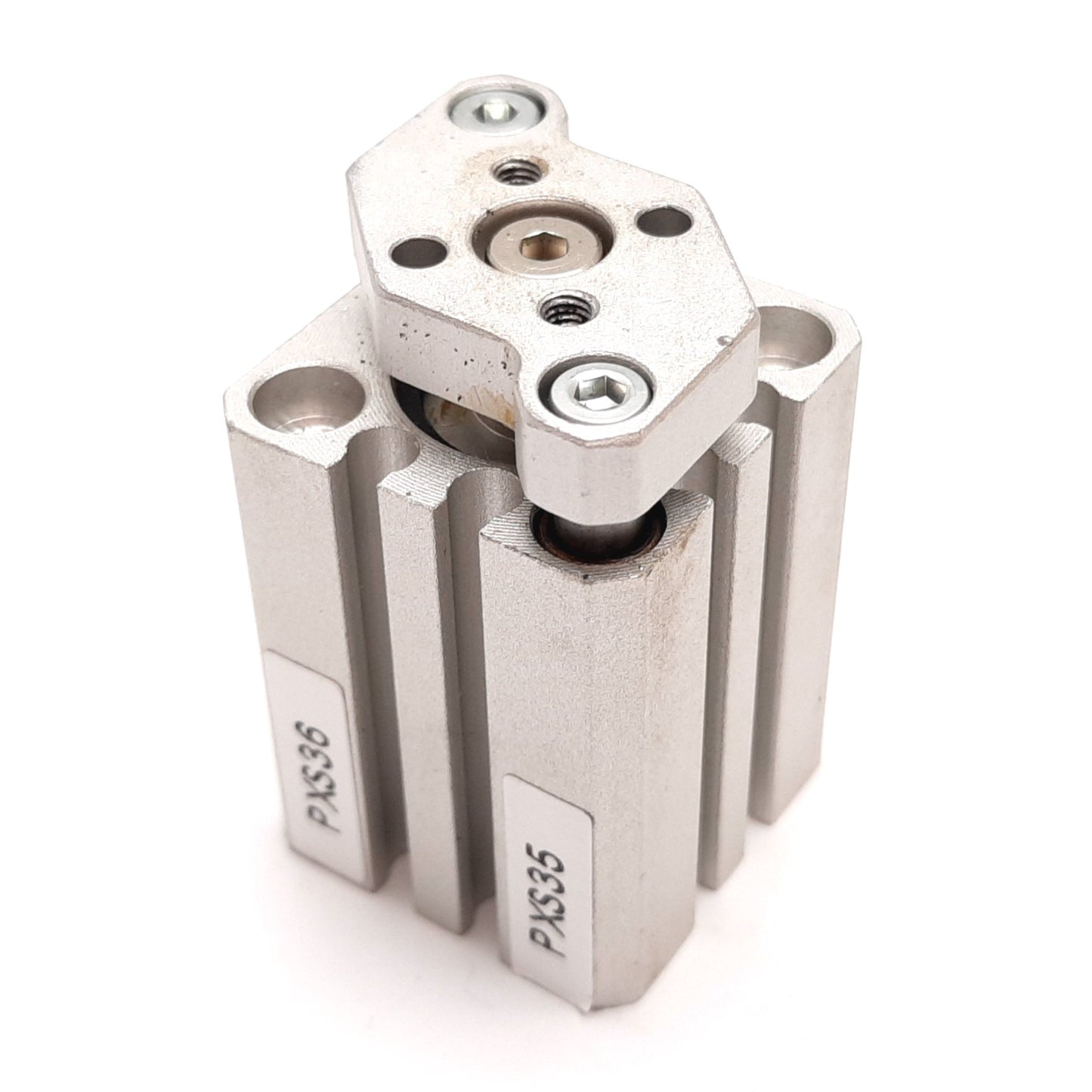 Used SMC CDQMB16-15 Compact Cylinder, Bore: 16mm, Stroke: 15mm, 1.0MPa, M5x0.8