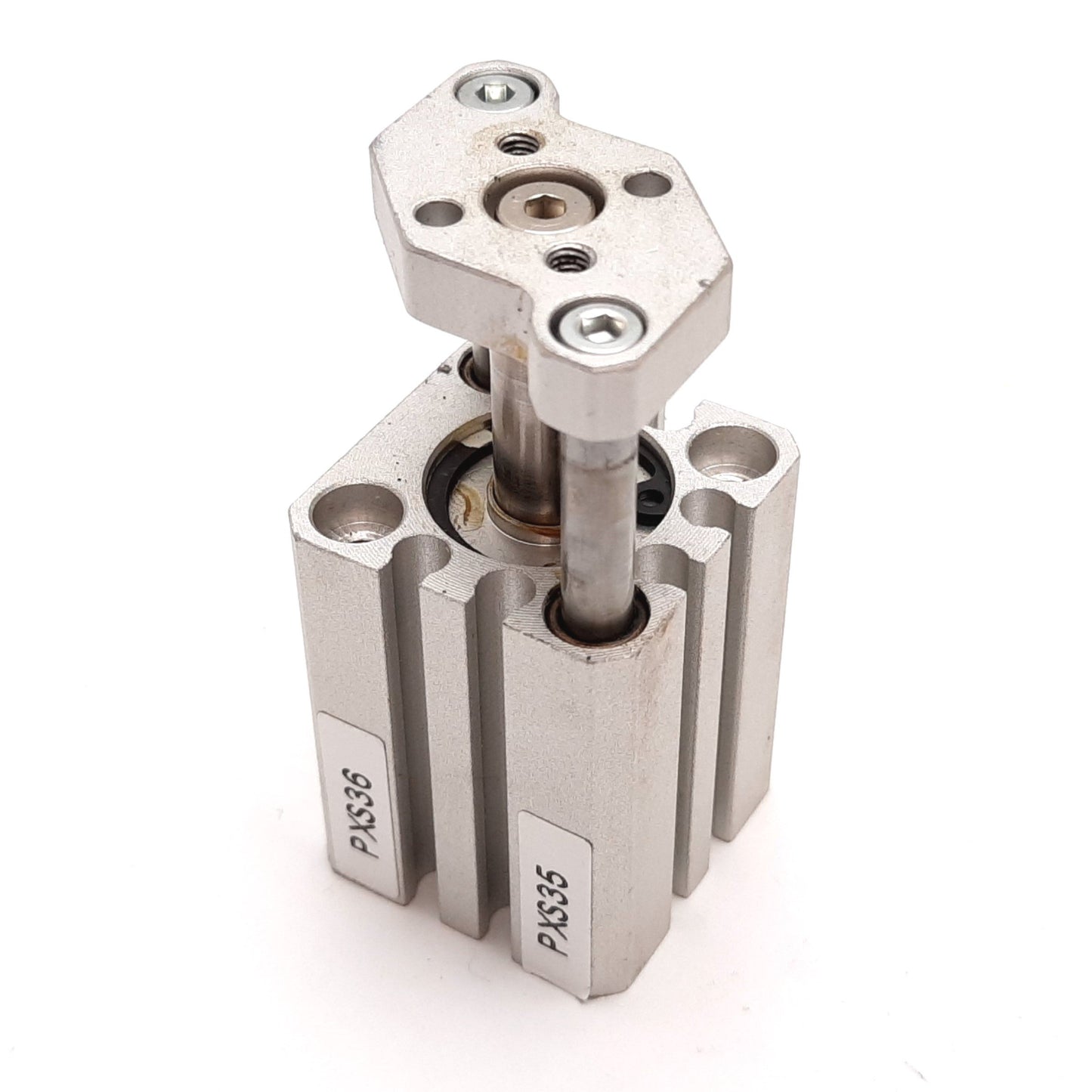 Used SMC CDQMB16-15 Compact Cylinder, Bore: 16mm, Stroke: 15mm, 1.0MPa, M5x0.8