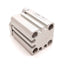 Used SMC CDQMB16-15 Compact Cylinder, Bore: 16mm, Stroke: 15mm, 1.0MPa, M5x0.8