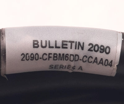 Used Allen Bradley 2090-CFBM6DD-CCAA04 Motor Feedback Cable, TI Series, 4 Meters