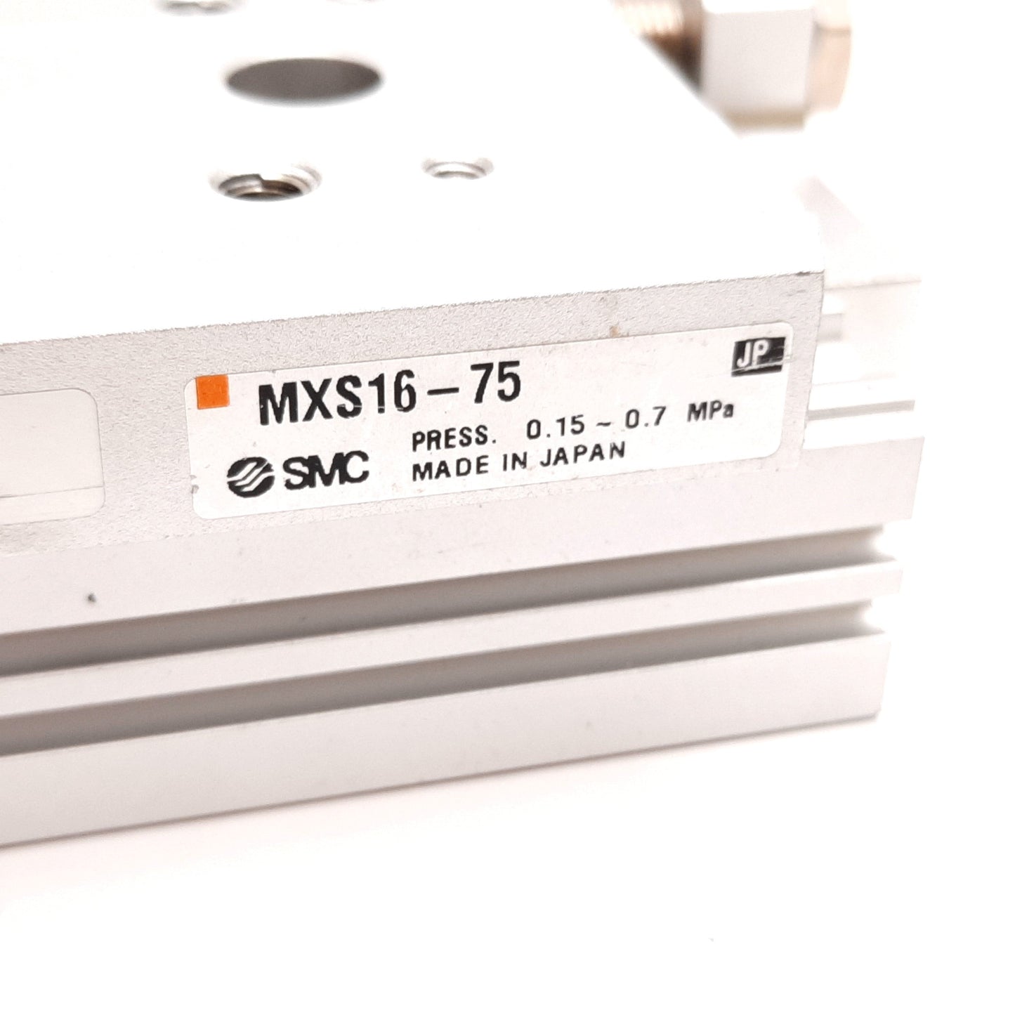 Used SMC MXS16-75 Air Slide Table, Bore: 16mm, Stroke: 75mm, Pressure: 0.15-0.7MPa