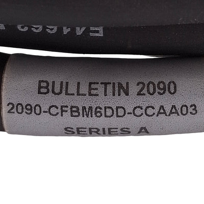 Used Allen Bradley 2090-CFBM6DD-CCAA03 Motor Feedback Cable, TI Series, 3 Meters