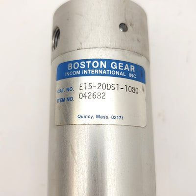 Used Boston Gear E15-20DS1-1080 Pneumatic Round Body Cylinder Bore 2" Stroke: 8"