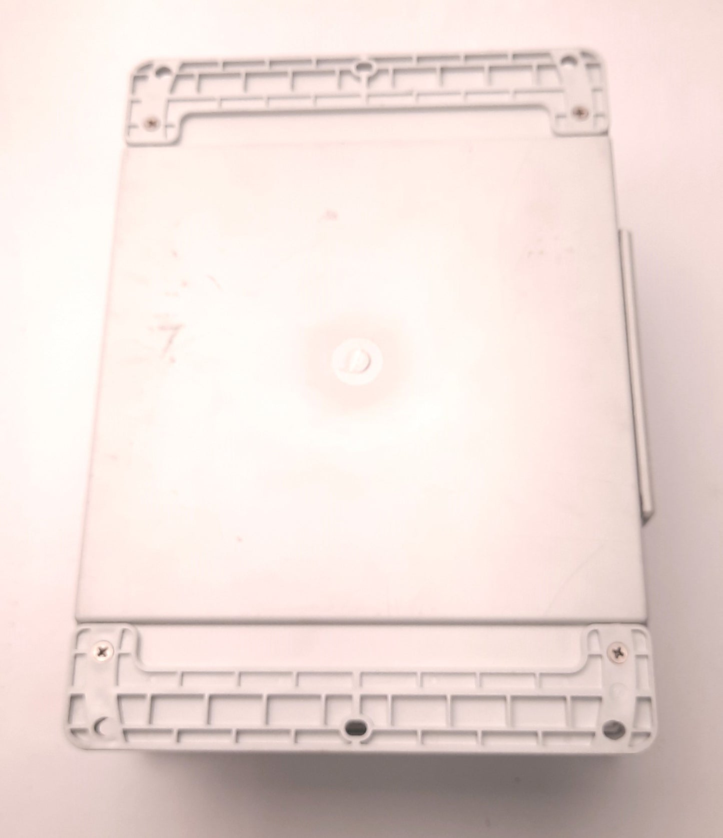 Used Hoffman A12106PHCW Enclosure w/ Exhaust & Window 12" x 10" x 6.38" *Two Holes*