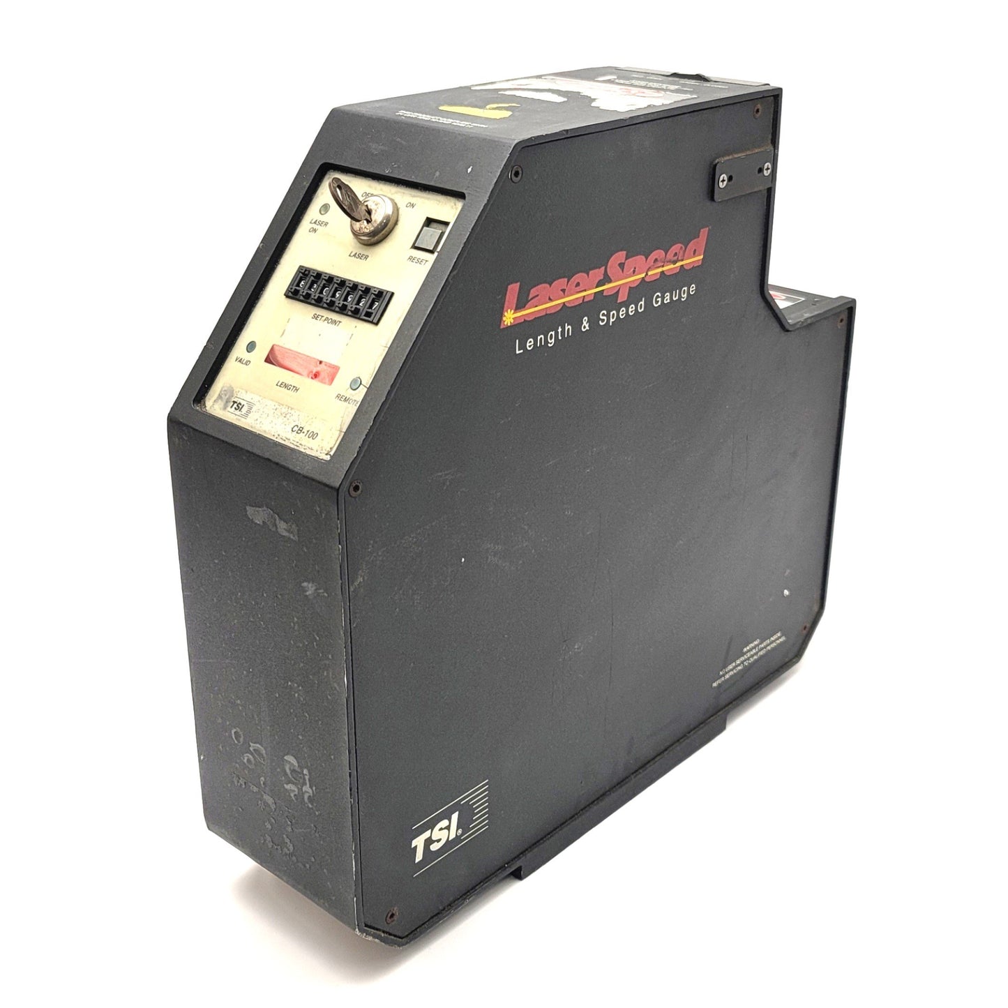 Used TSI 240000 Model CB100 LaserSpeed Length And Speed Gauge For Wire, Cable, 120VAC