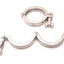 Used Lot of Two 3A 63-03 Tri-Clamp Sanitary Fitting 3" Size, Stainless