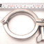 Used Lot of Two 3A 63-03 Tri-Clamp Sanitary Fitting 3" Size, Stainless