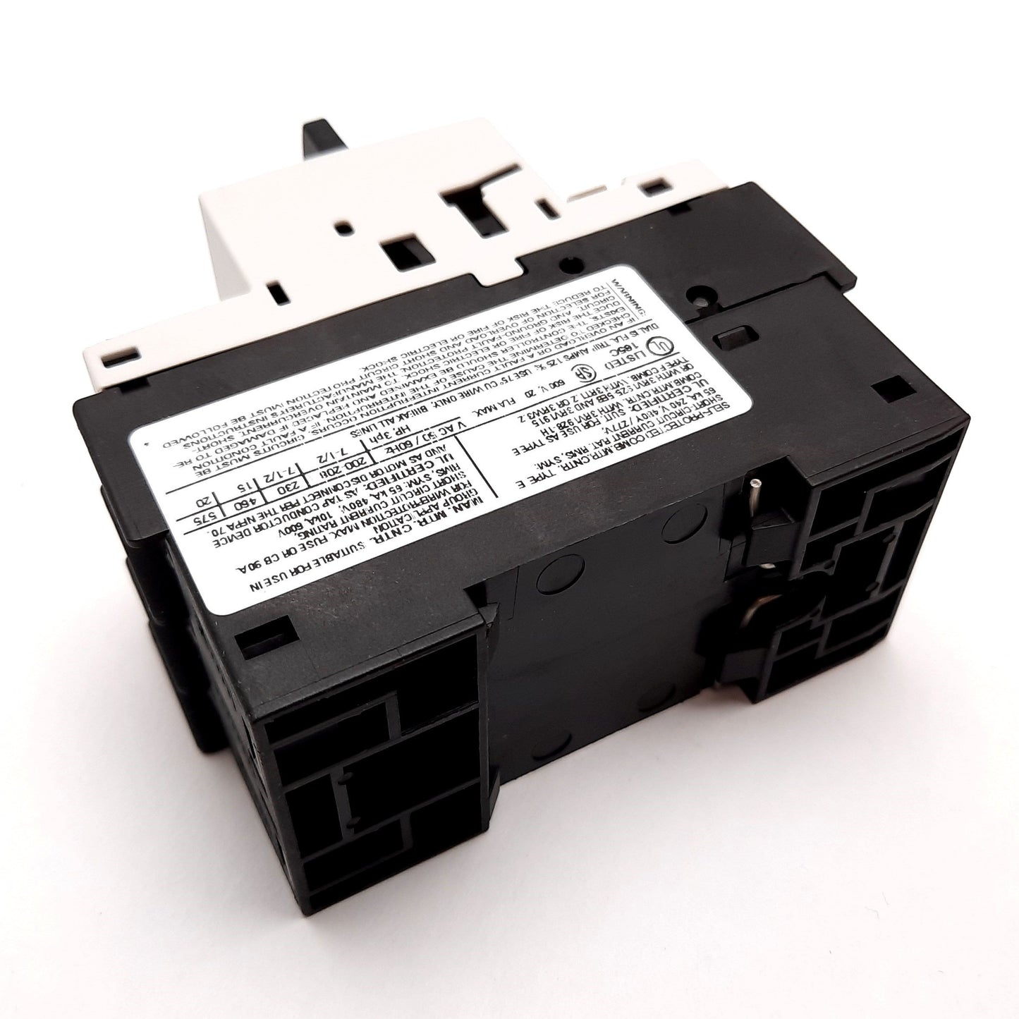 Used Siemens 3RV1021-4BA10 Motor Protection Circuit Breaker, 3-Pole, 14-20A, 690VAC