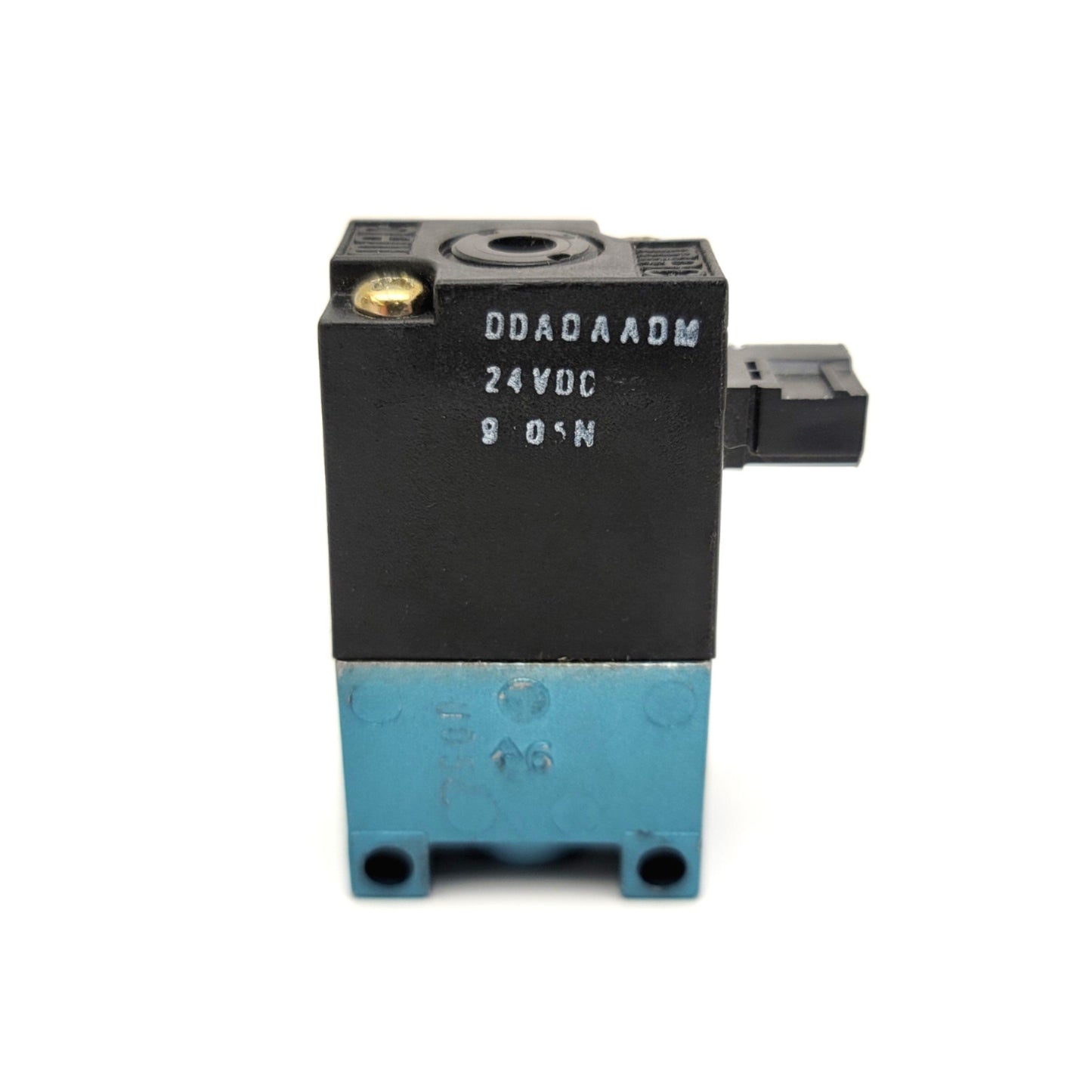 Used MAC 35A-AAA-DAA-1BM 3-Way Solenoid Poppet Valve 24VDC, Vacuum To 120psi, 1/8"NPT