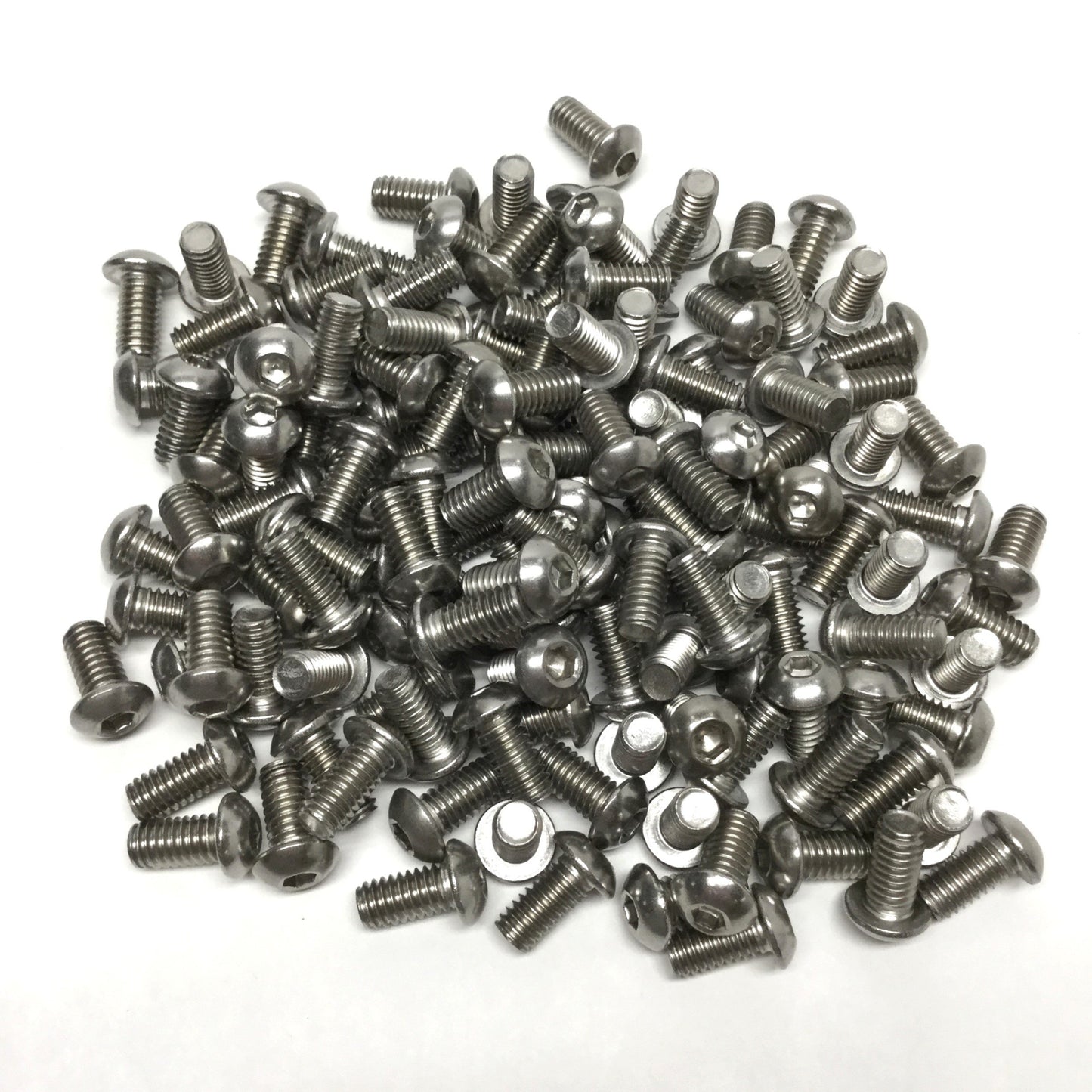 Used Lot of 140 80/20 3611 SS Button Head Socket Cap Screw Hardware, 5/16-18 x .625"