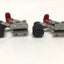 Used Lot of 2 Destaco 305-USS Stainless Horizontal Hold Down Clamp Flanged Base U-Bar