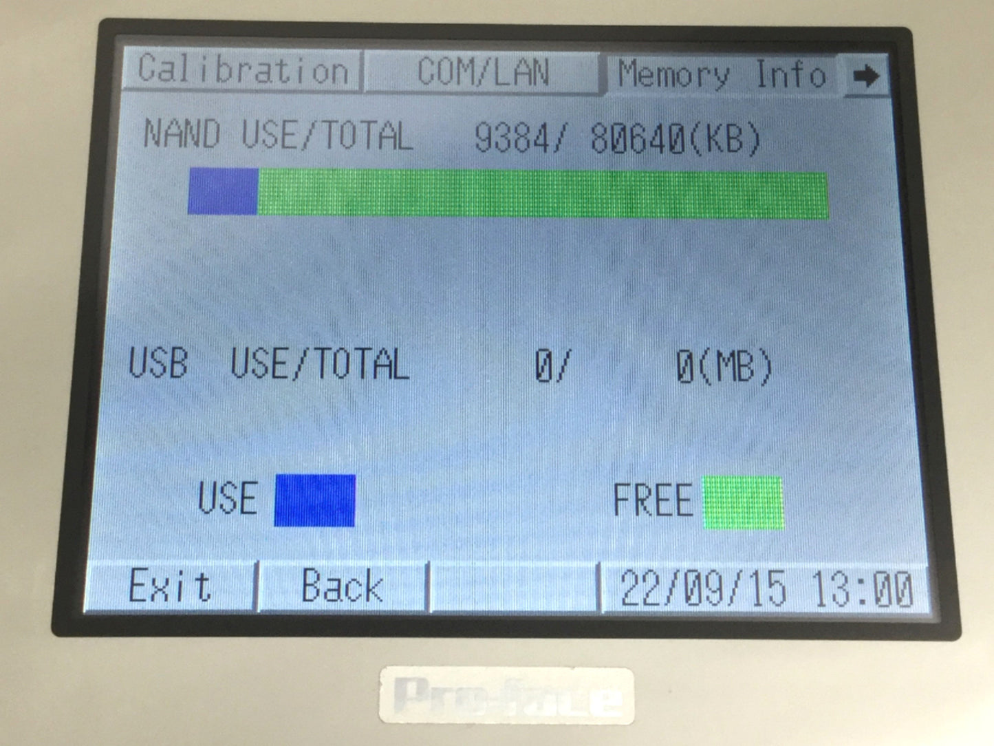 Used Pro-Face PFXLM4301TADAK HMI+Control 5.7" Touchscreen Panel, Analog/Digital, Sink