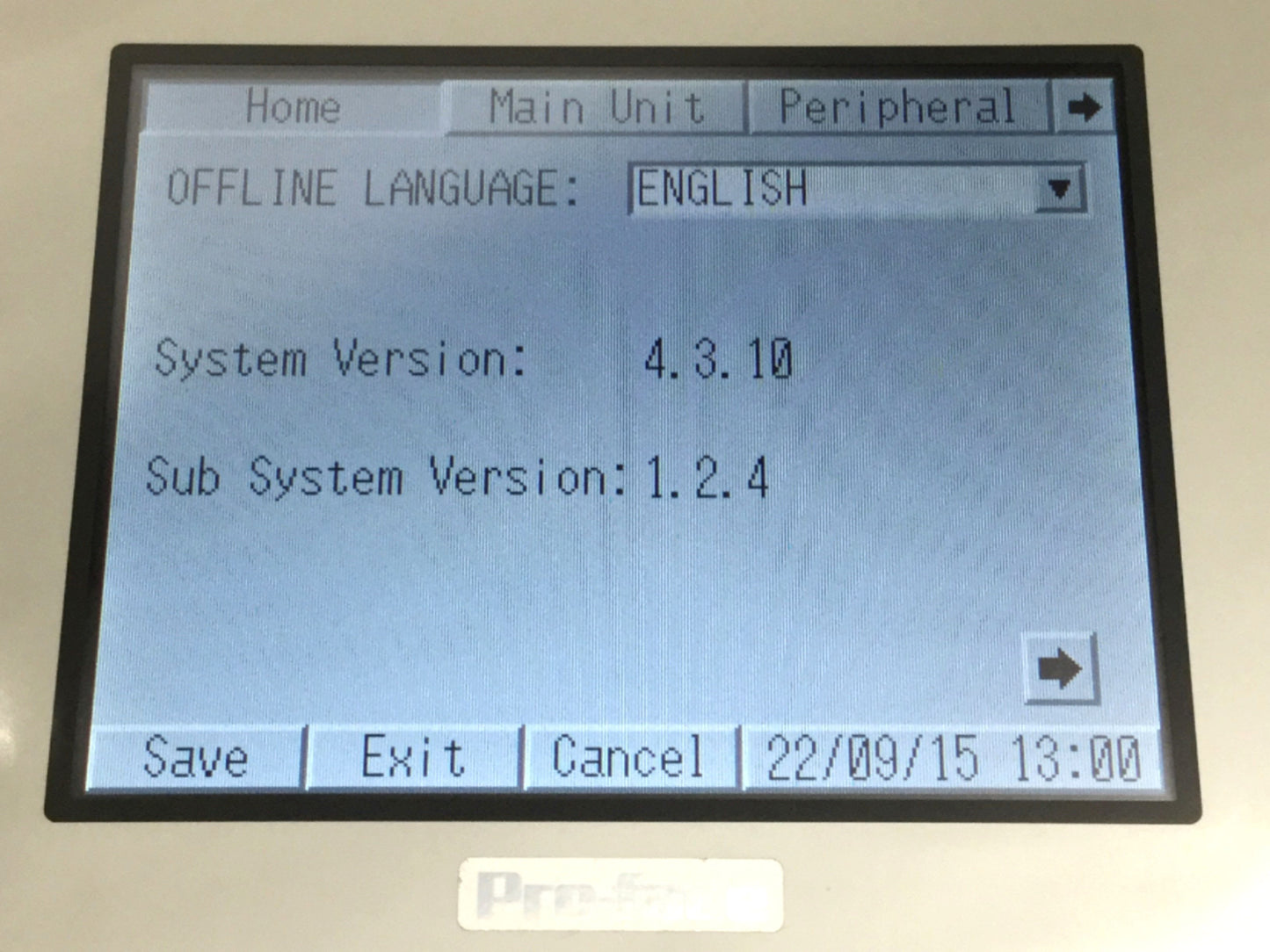Used Pro-Face PFXLM4301TADAK HMI+Control 5.7" Touchscreen Panel, Analog/Digital, Sink