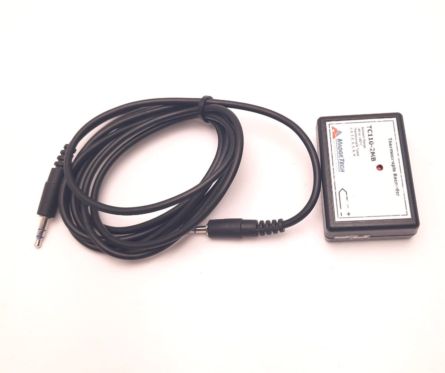 Used MadgeTech TC110-2MB Thermocouple Data Logger .1C Resolution,1s to 12Hr Rate, SMP