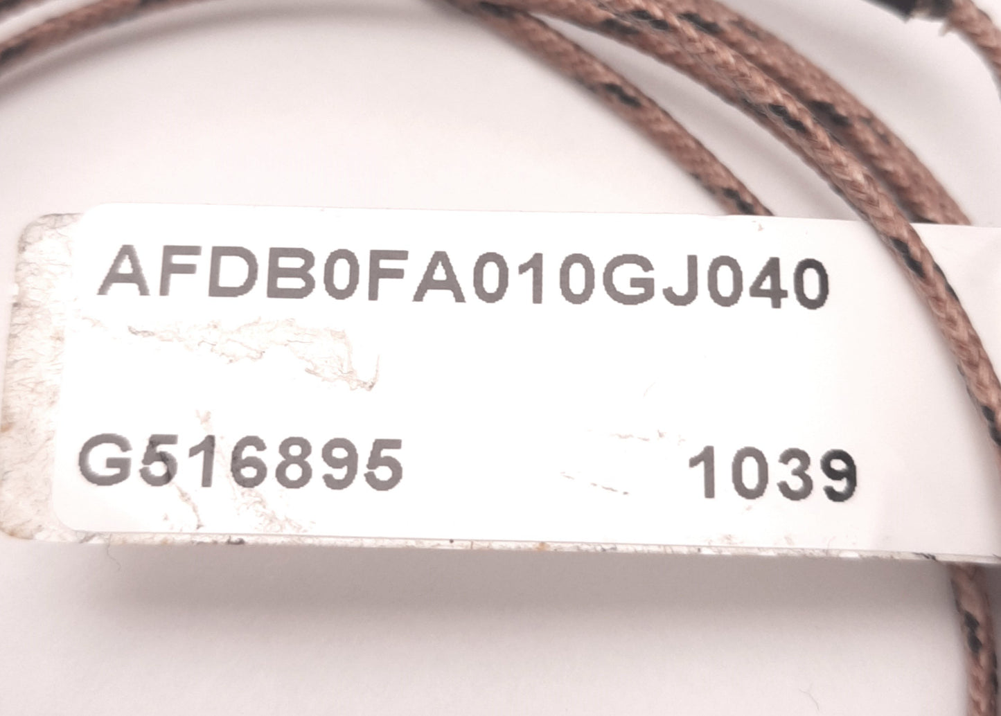 Used Watlow AFDB0FA010GJ040 MI Thermocouple, Type J, Mini Plug, Probe 1", 4Ft Lead
