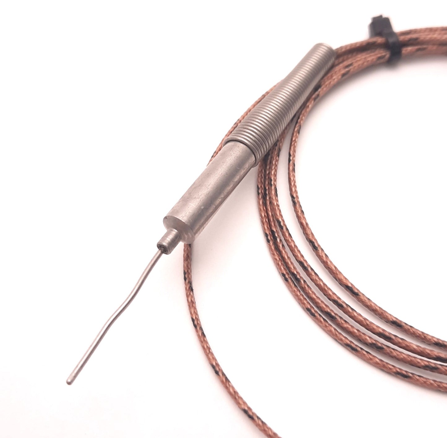 Used Watlow AFDB0FA010GJ040 MI Thermocouple, Type J, Mini Plug, Probe 1", 4Ft Lead