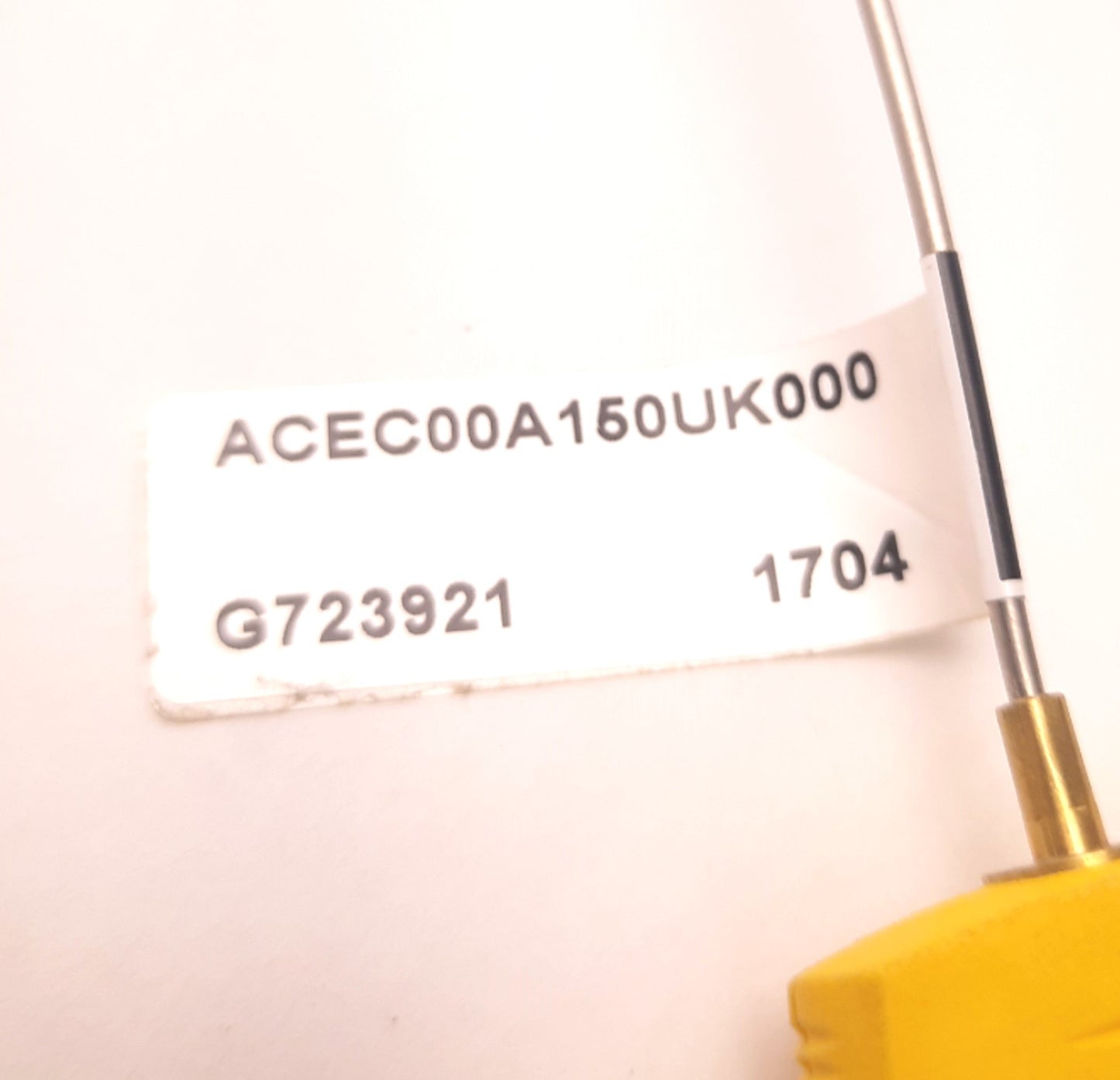 Used Watlow ACEC00A150UK000 Thermocouple Type K,1/2 Standard Plug,15" Probe