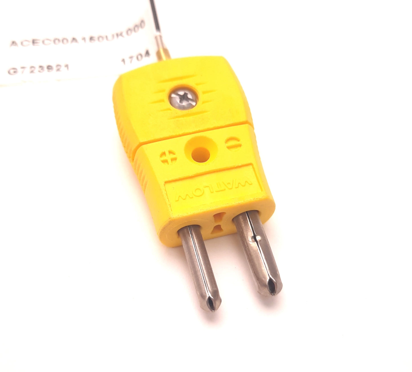Used Watlow ACEC00A150UK000 Thermocouple Type K,1/2 Standard Plug,15" Probe