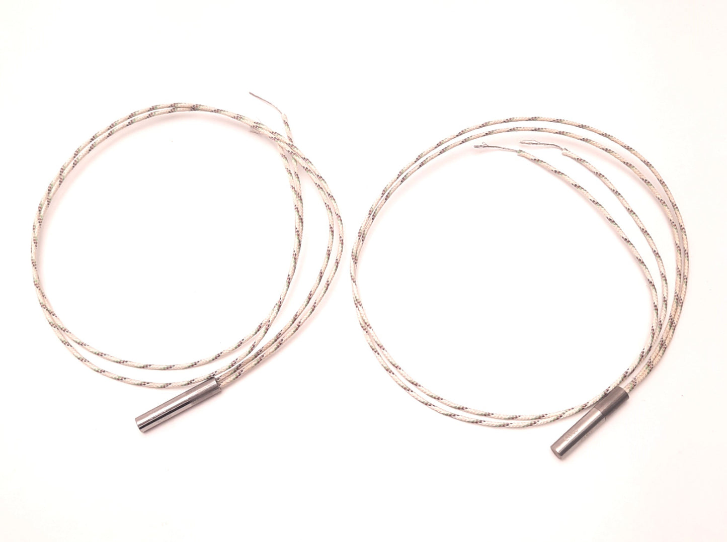 Used Lot of 2 Watlow E1A66-E18H Cartridge Heater 1/4" Dia, 1" Sheath, 100W 240v, 18"