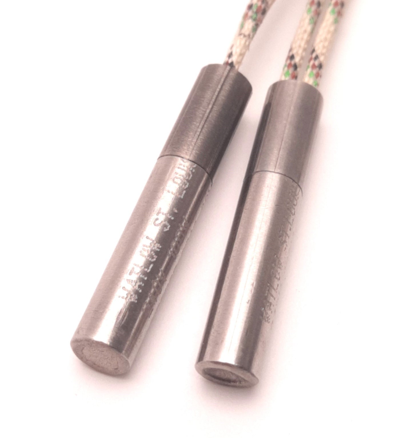 Used Lot of 2 Watlow E1A66-E18H Cartridge Heater 1/4" Dia, 1" Sheath, 100W 240v, 18"